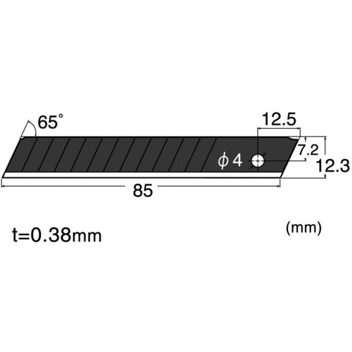 NT 교체날 H형 초예각 흑칼 10장들이 BH23P 1 PK