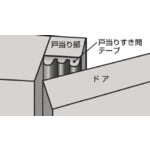 Tsuchiya Door Stopper Gap Tape M-Type Gray TSM-001 1 pc
