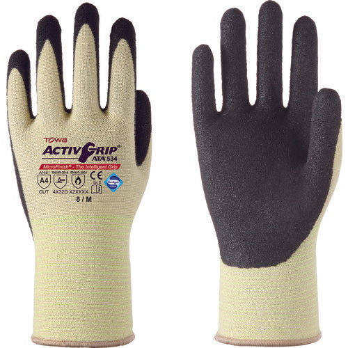 Twaron cut-resistant gloves ActiveGrip ATA534 M 534-M 1 pair