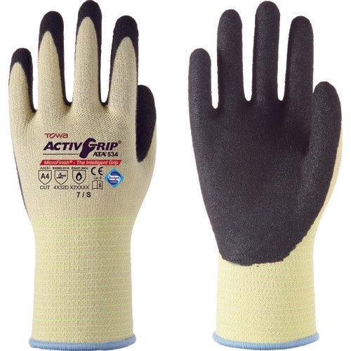 Twaron cut-resistant gloves ActiveGrip ATA534 S 534-S 1 pair