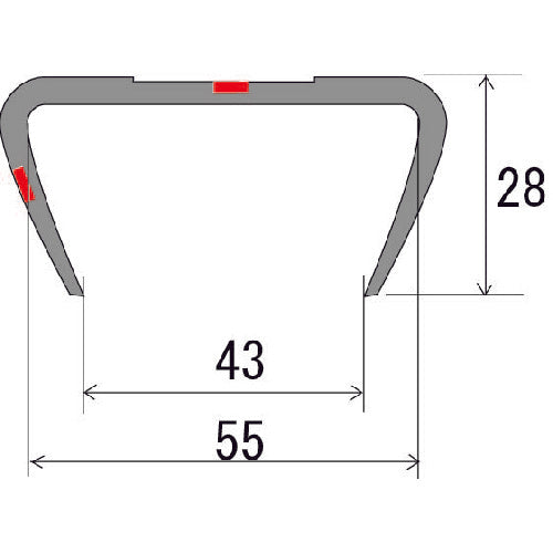 大研　ゲートプロテクターＬ２ｍ　GT-L2　1 本