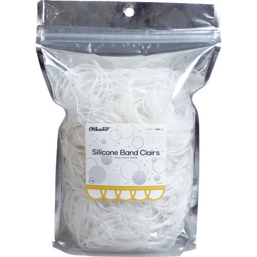 オーバンド　シリコーンバンド　クレアス　＃１６　３００ｇ袋　クリア　GGS-300-CL　1 袋