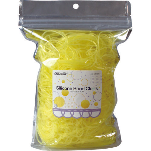 オーバンド　シリコーンバンド　クレアス　＃１６　３００ｇ袋　イエロー　GGS-300-YW　1 袋