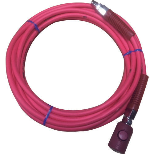 Yamato PVC soft braided air hose (with button-type coupling) TAC85-10BT 1 piece