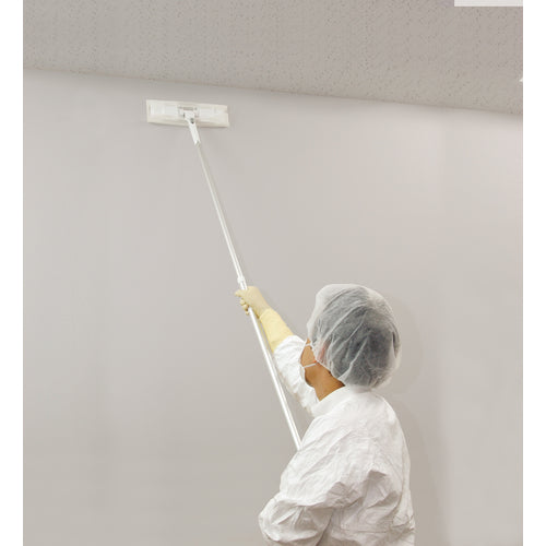 小津産業　クリーンルーム用モップ　ウォールモップセット　幅３００×長さ９９６〜１６３３ｍｍ　110642　1 Ｓ