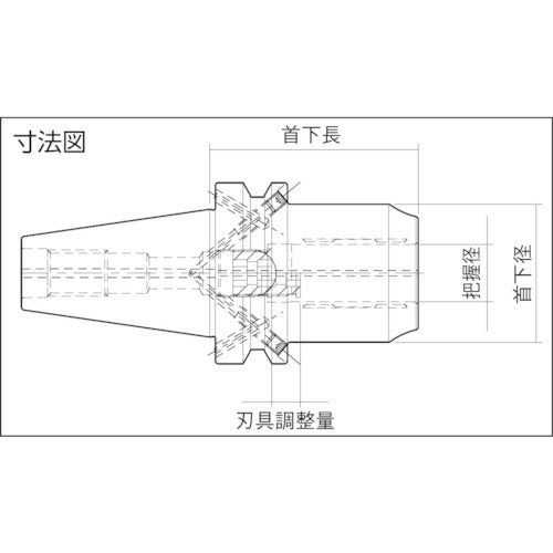 マパール　ハイ・トルク・チャックＨＴＣ　ＢＴ５０　ショートヘビータイプ　HTC-BT050-12-069-3-0-A　1 本