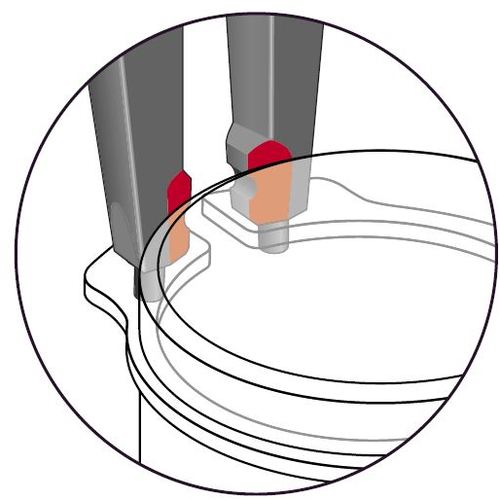 ＧＥＤＯＲＥ　面接触スナップリングプライヤー　穴用直型　８０００　ＪＥ０　４０‐１００ｍｍ　2930781　1 丁