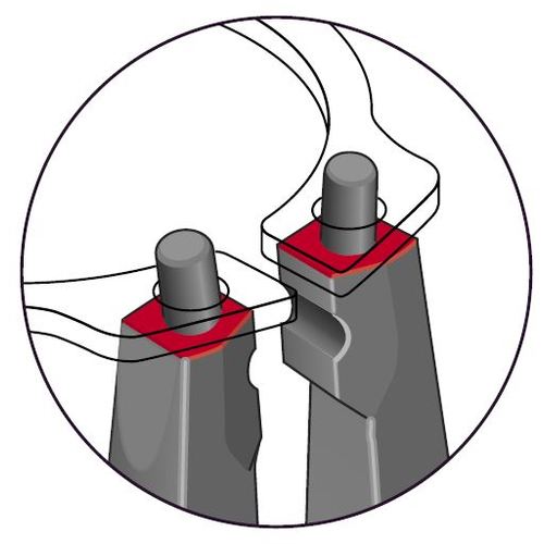 ＧＥＤＯＲＥ　面接触スナップリングプライヤー　穴用直型　８０００　ＪＥ０　４０‐１００ｍｍ　2930781　1 丁