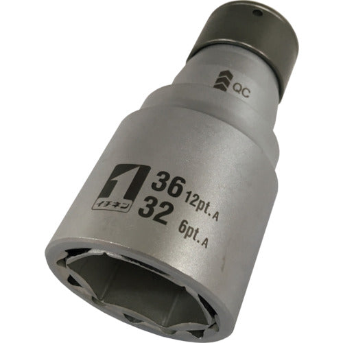 MUST TOOL QC socket double 32 x 36 6/12 angle IM-4W3236O-612K 19828 1 piece