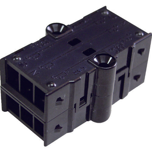 Nichifu Plug Joint Connector Terminal Block (Branch) (5 Pieces) Black Compatible Wire (Solid Wire) 1.6/2.0mm NPJ B02-3P 1 Box