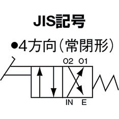 日本精器　４方向足踏バルブ８Ａ　BN-4PA41-8　1 台