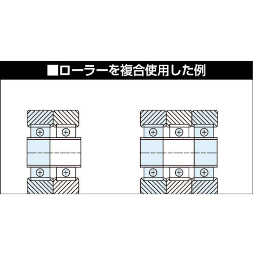 CCTY Best Roller 40mm for heavy loads, one-side protruding type BRHV40 1 piece