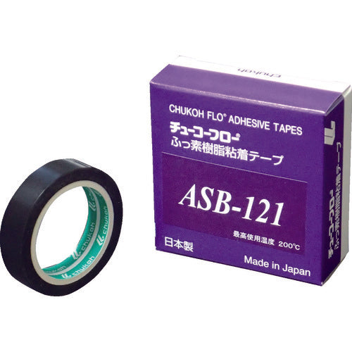 Chukoh Flow Antistatic Fluoroplastic Film Adhesive Tape ASB-121 0.08t x 13w x 10m ASB121-08X13 1 roll