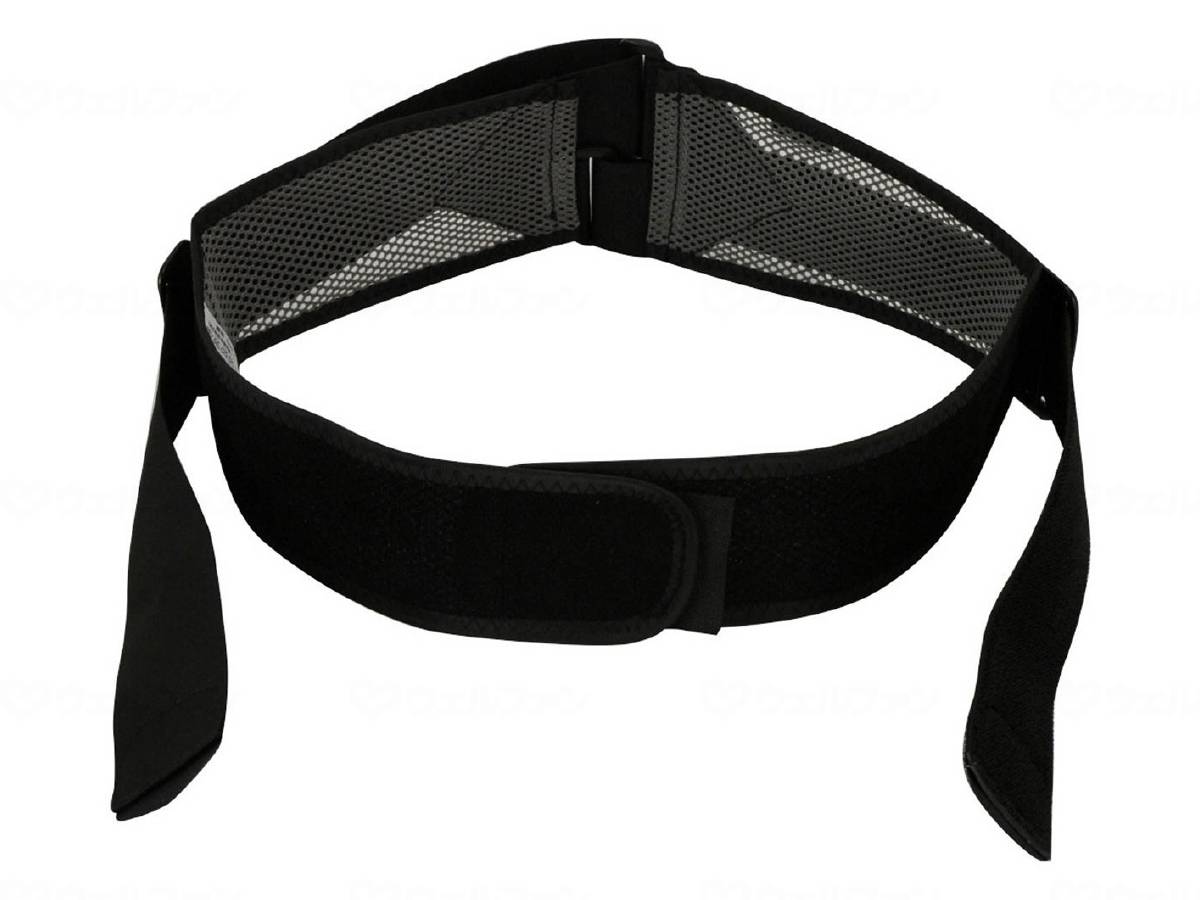 Mizuno Lumbar Pelvic Belt (Mesh Type) Black Gray LL
