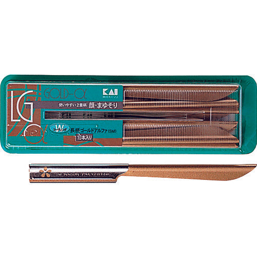 Kai Corporation Cutlery LGA-10B1 Long Handle Gold Alpha (SM) Pack of 10 [Unit: PK] 00-744 1 PK