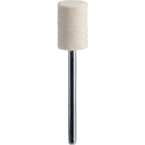 TRUSCO Felt Mini Wheel, Flat, Φ10, For Finishing, White (10 pieces) SF1015S-W, 1 box