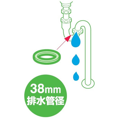 ＳＡＮＥＩ　トラップ用平パッキン　PP40-54S-38　1 個