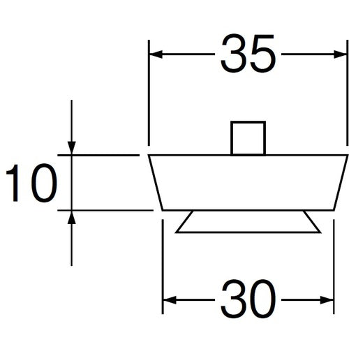 SANEI Rubber stopper with suction cup PH281 1 piece