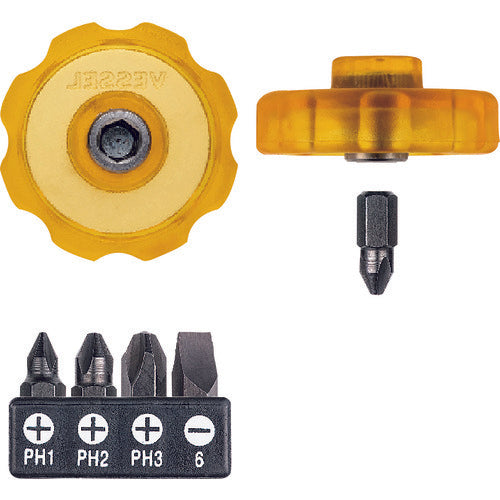 VESSEL 코마도라 교체식 스터비 드라이버 (비트 5개 부착) TD-13W5 TD-13W5 1개