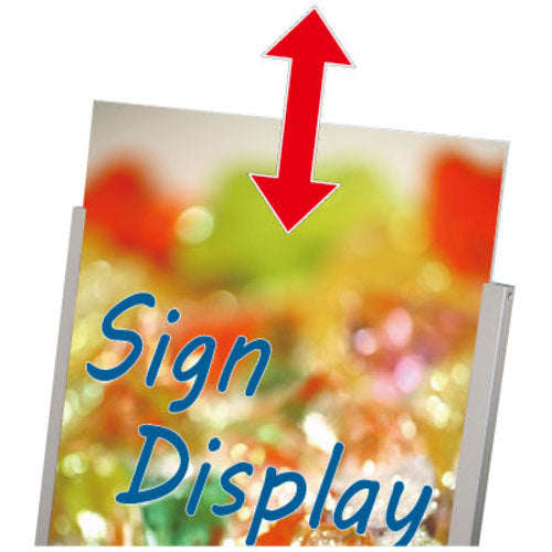 TOKISEI 블랙 바리우스 스탠드 간판 아크릴 타입 B2 양면 BVASKACB2R 1대