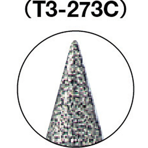 ＴＲＵＳＣＯ　ダイヤモンドバー　Φ１０Ｘ刃長１７．８Ｘ軸３　＃１００　T3-273C　1 本