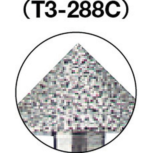 ＴＲＵＳＣＯ　ダイヤモンドバー　Φ１０Ｘ刃長５．２Ｘ軸３　＃１００　T3-288C　1 本