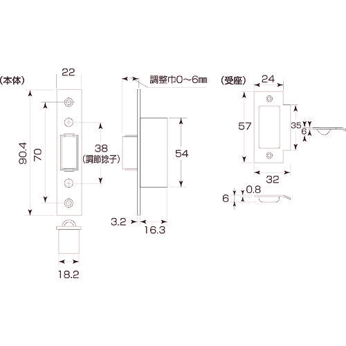 ＭＫ　ステンレス　アジャストゴンベ　９０ｍｍ　ＨＬ　S-320-901　1 個