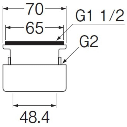 SANEI Sink Adapter PH62-820 1 piece