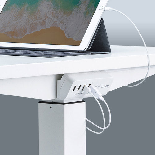 SANWA USB Charger (with magnet) White ACA-IP53W 1 piece