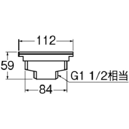 ＳＡＮＥＩ　流し排水栓　H62-L　1 個