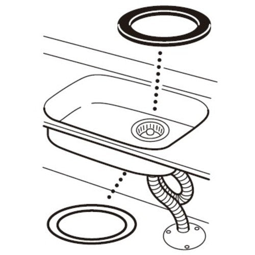 ＳＡＮＥＩ　流し排水栓取付パッキン　PP40-62S-S　1 個
