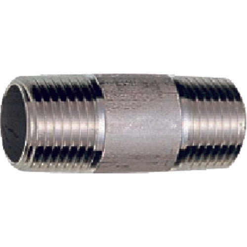 SANEI Stainless Steel Long Nipple, Size 13, Total Length 75mm, TS205L-10X50, 1 pc