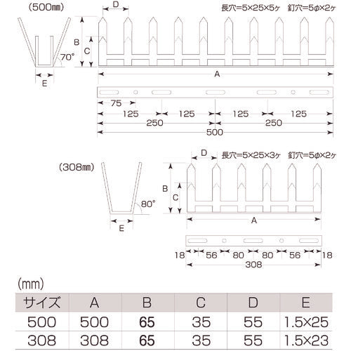 ＭＫ　ＳＴアムレット忍び返し３０８　TAMAMUR-300　1 本