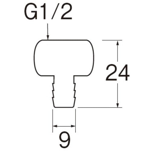 SANEI 호스 니플 T2810-13 1 개