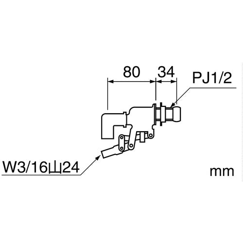 ＳＡＮＥＩ　ロータンクボールタップ本体　PV45F-13　1 個