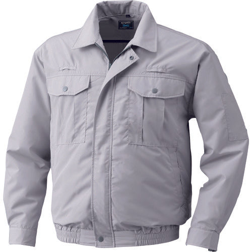 空調服　ポリエステル製フルハーネス仕様空調服［［Ｒ下］］　ウエアのみ　シルバー　ＬＬ　KU9054F-C06-S4　1 着