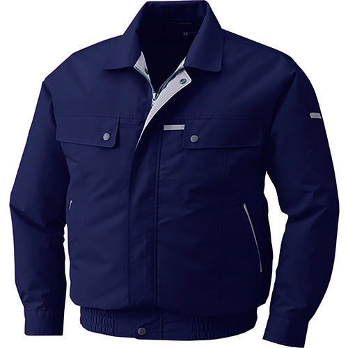 공조복 면・폴리혼방 겨드랑이 마치 첨부 웨어만 딥 네이비 3 L KU90450-C23-S5 1 착용