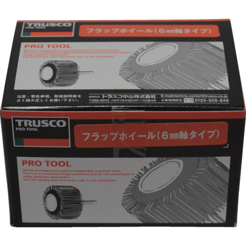TRUSCO Flap Wheel Outer Diameter 30 x Width 25 x Shaft Diameter 6 (5 pieces) #40 40# UF3025 1 box