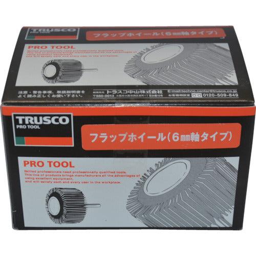 TRUSCO Flap Wheel Outer Diameter 30 x Width 25 x Shaft Diameter 6 (5 pieces) #60 60# UF3025 1 box