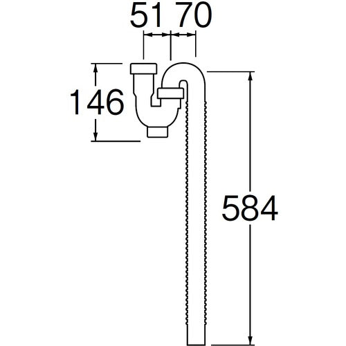 SANEI 트랩용 자바라 H781-1 1개