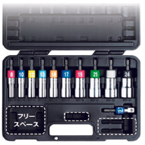 ＴＯＰ　電動ドリル用アルファソケットセット　EDX-824AS　1 Ｓ