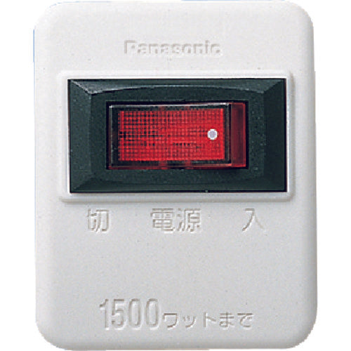 Ｐａｎａｓｏｎｉｃ　スイッチ付タップ　ホワイト　WHS2001WP　1 個