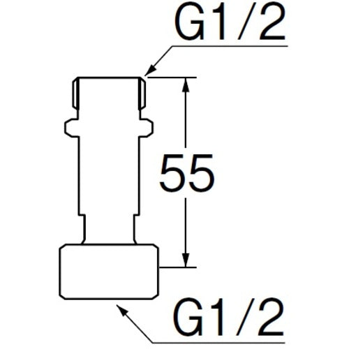 ＳＡＮＥＩ　片ナット付アダプター　PT840-2S-13　1 個