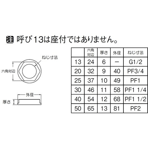 SANEI Lock Nut U7-26-13 1 pc