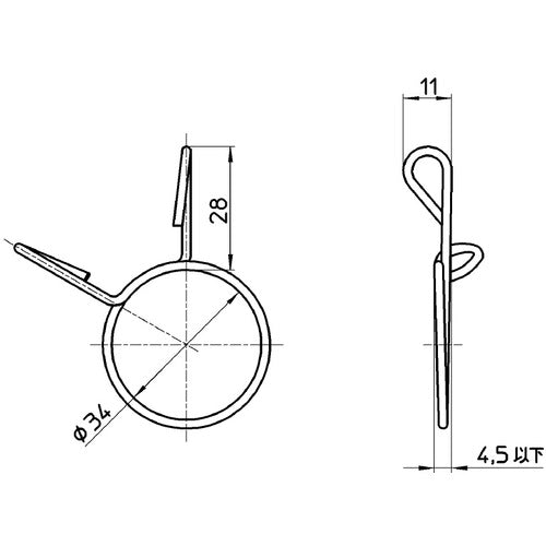 SANEI Washing Machine Drain Trap Band PD50 1 pc