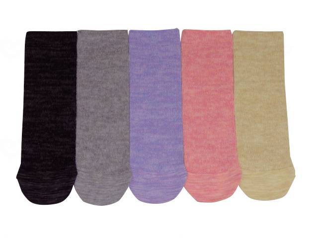 Asahi Super Loose Rubber Heelless Socks Heather Gray SM