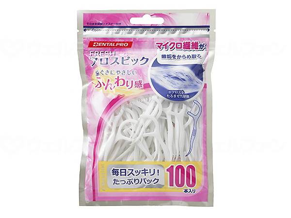 Dental Pro FRESH Floss Pick 100 pieces