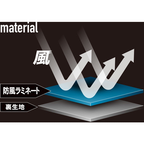 おたふく　ＢＴ腕まで防風パワーストレッチ　ハイネックシャツ　ブラック／イエロー　Ｓ　JW-191-BK/YE-S　1 着