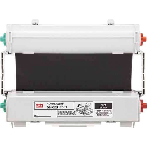 MAX 비팝 CPM-200용 잉크 리본 카세트 SL-R208T 키로 50m권 SL-R208T 1개