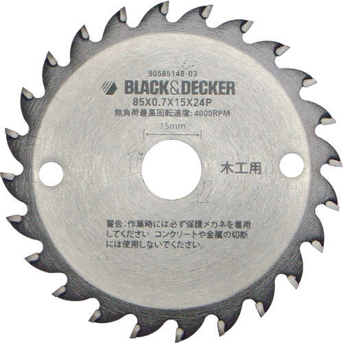 Ｂ／Ｄ　２４Ｐ　８５ｍｍマルノコブレード　CB24T-JP　1 枚